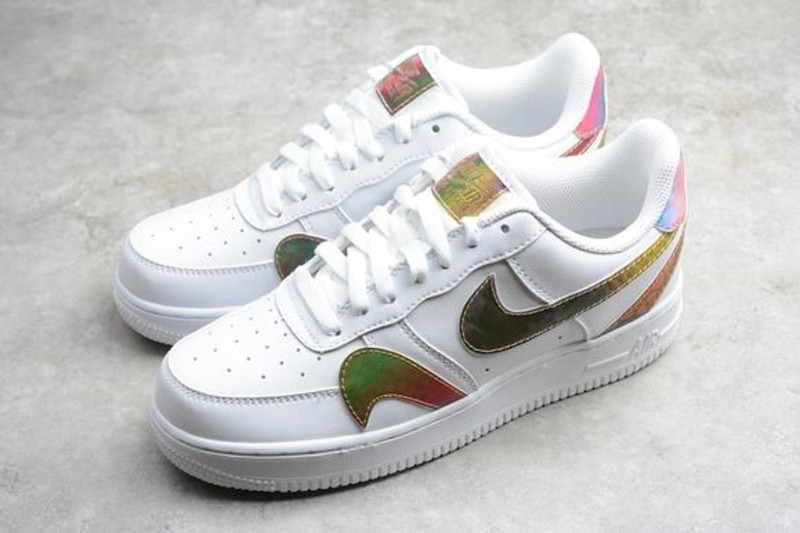 nike air force 1 low misplaced swooshes white multi